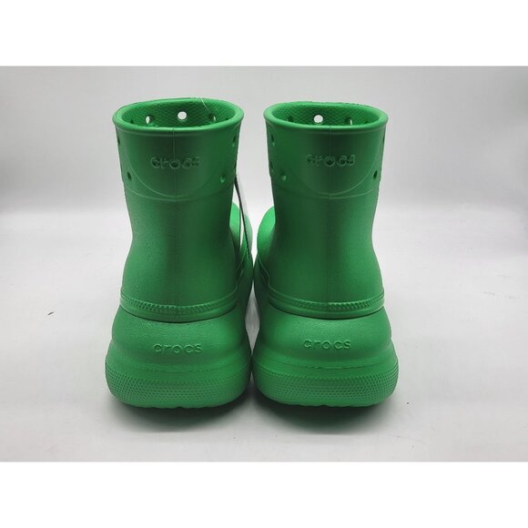 Crocs Classic Crush Waterproof Green Grass Womens Rain Boots Size 5 - Picture 6 of 8